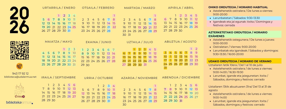 Calendario 2026