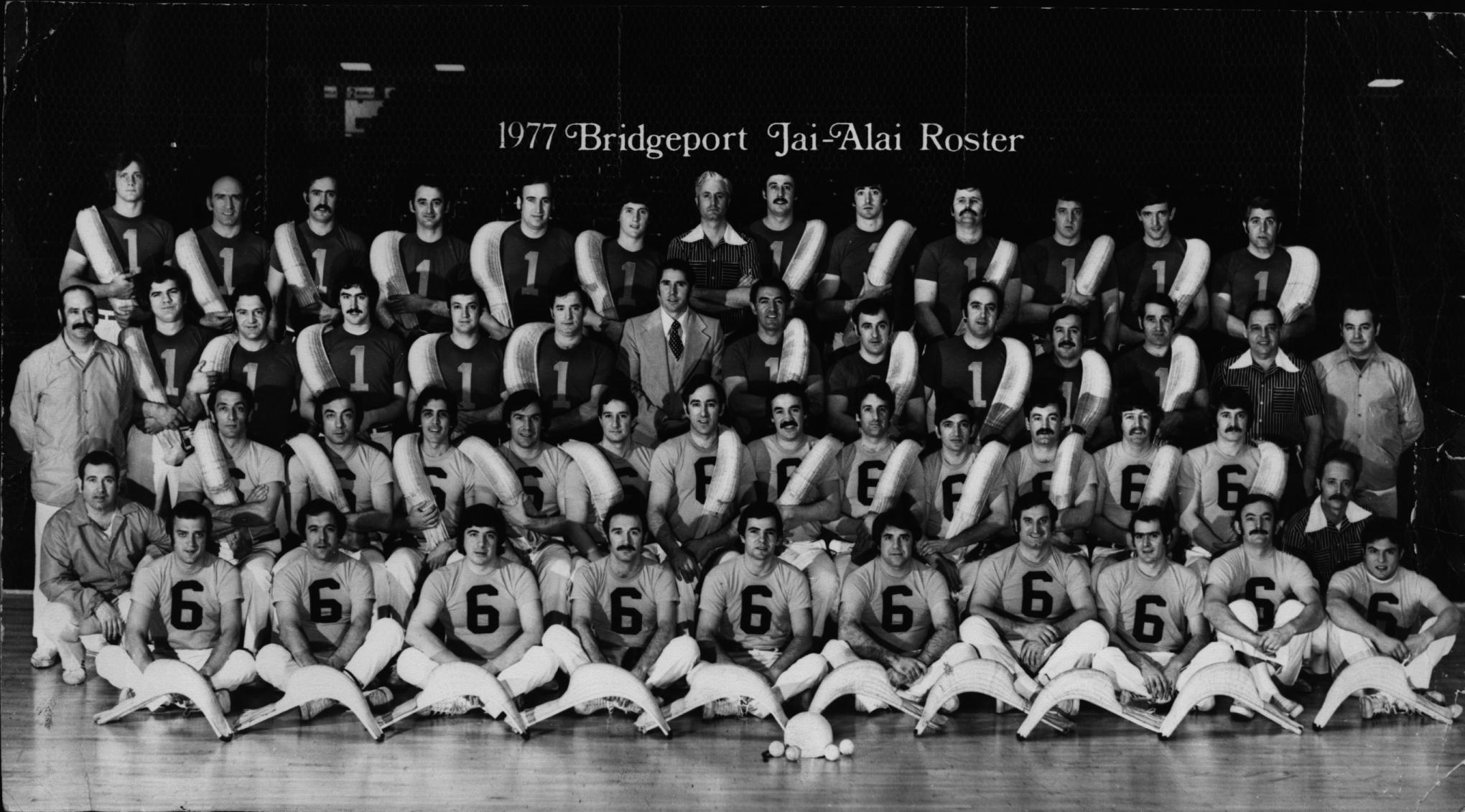 1977 Bridgeport Jai-Alai Roster 1977 Bridgeport Jai-Alai Roster