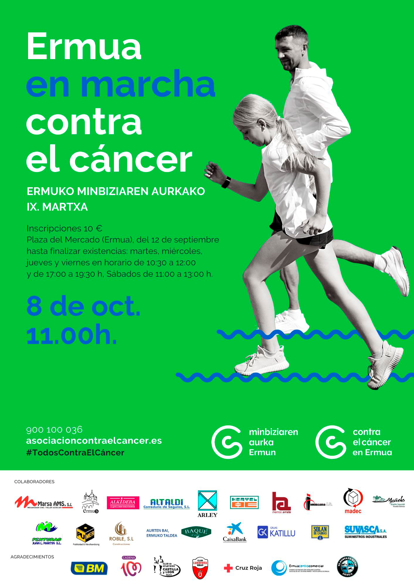 Muestra el cartel anunciador