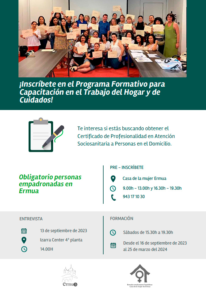 Cartel que da cuenta de la nueva convocatoria