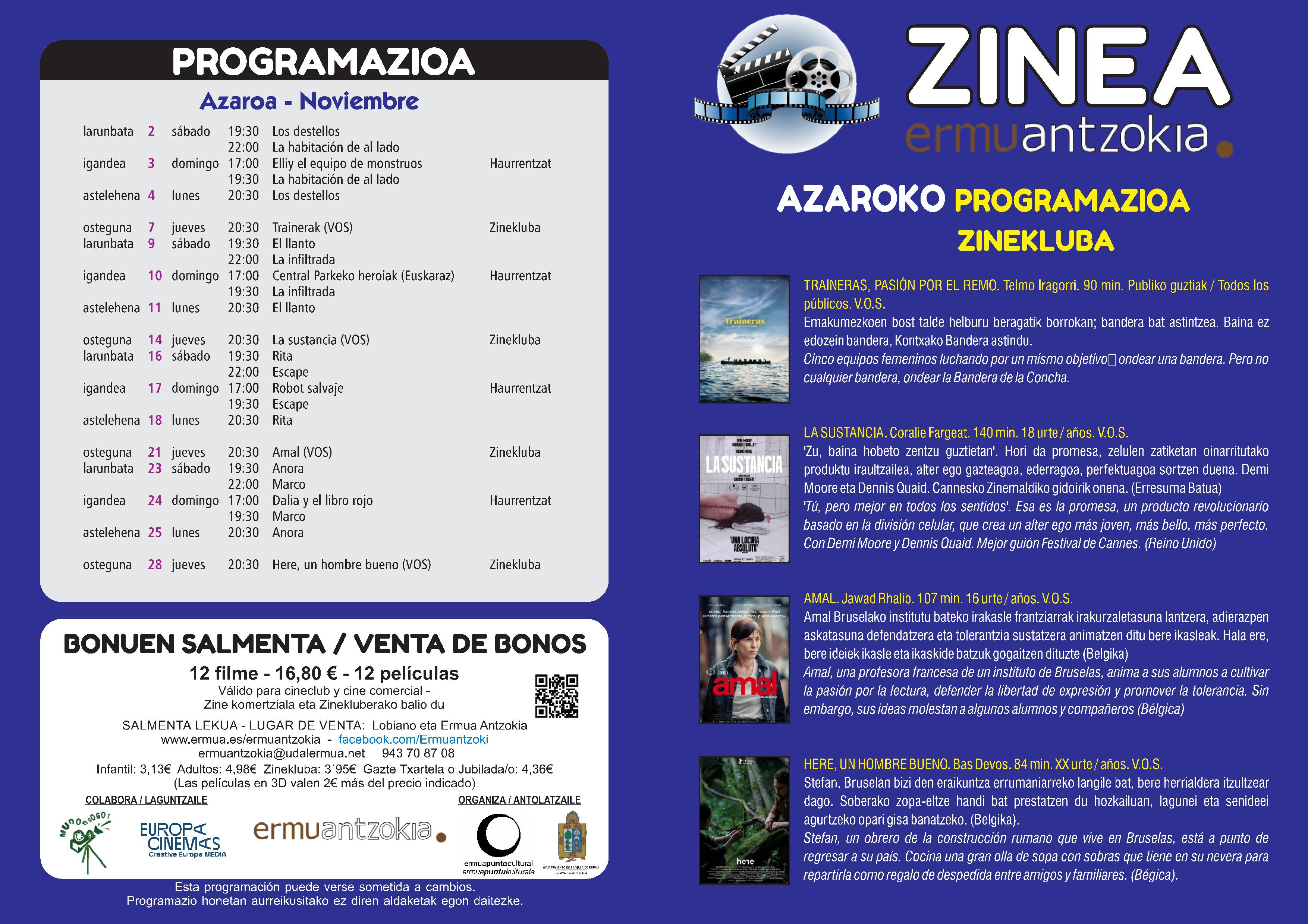 2024 Azaroko Zine Programazioa