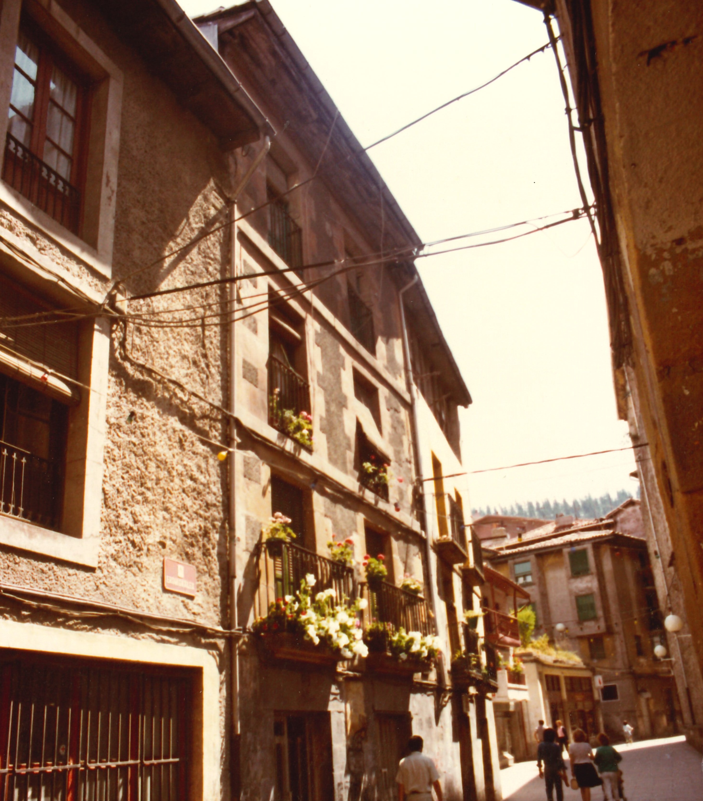 Calle y edificios Erdikokale (antigua Artecalle).  Kalea eta eraikinak Erdikokalen (antzinako Artekale).