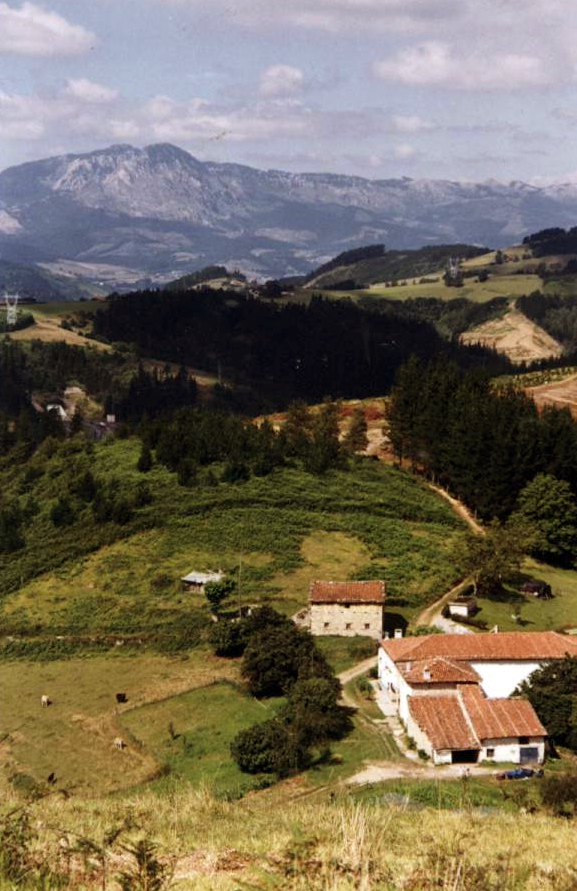 Caseríos de Ureta desde Uretagain Caseríos de Ureta desde Uretagain
