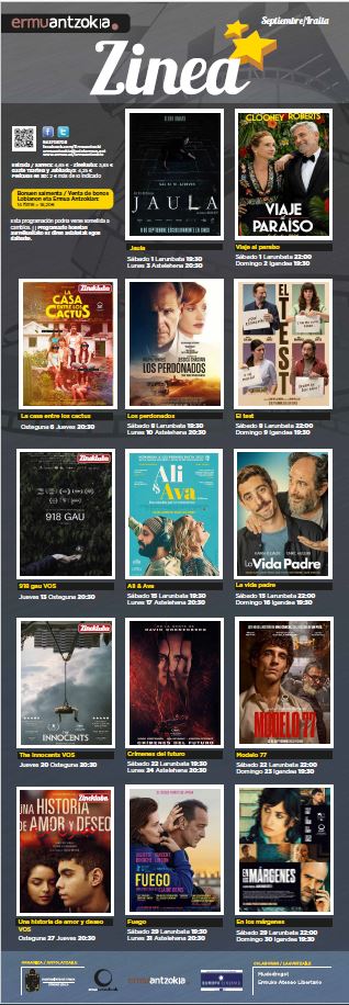 Cartes cine adultos octubre