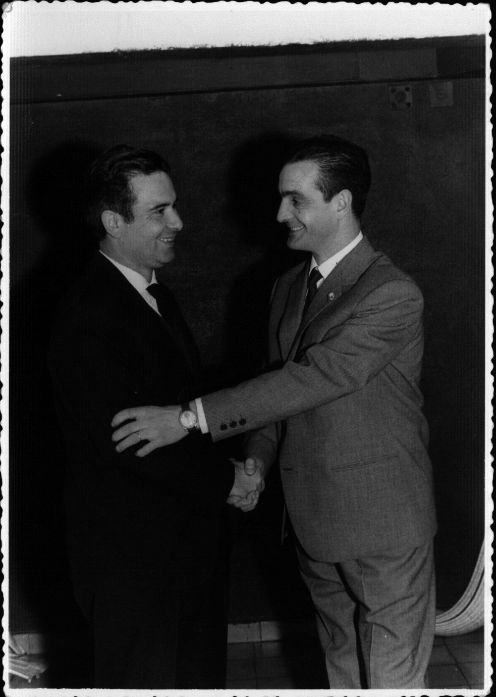 Con Javier Piedra Empresario Fronton Ezkurdi Durango Noviembre 1965 Con Javier Piedra Empresario Fronton Ezkurdi Durango Noviembre 1965