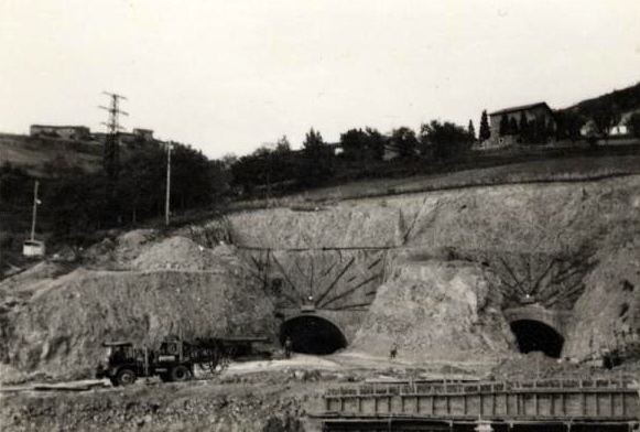 Construcción de los túneles de Zaldibar de la Autopista
