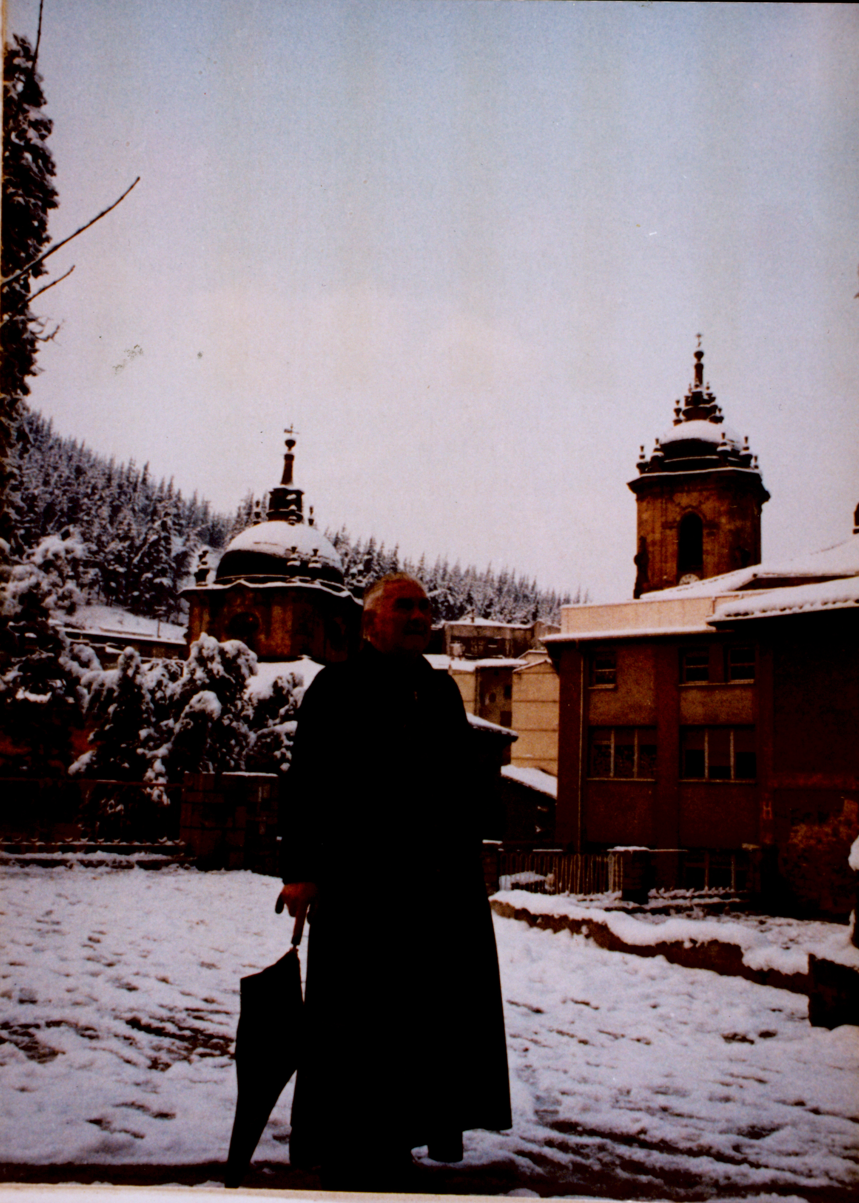 Don Teodoro en la nieve
