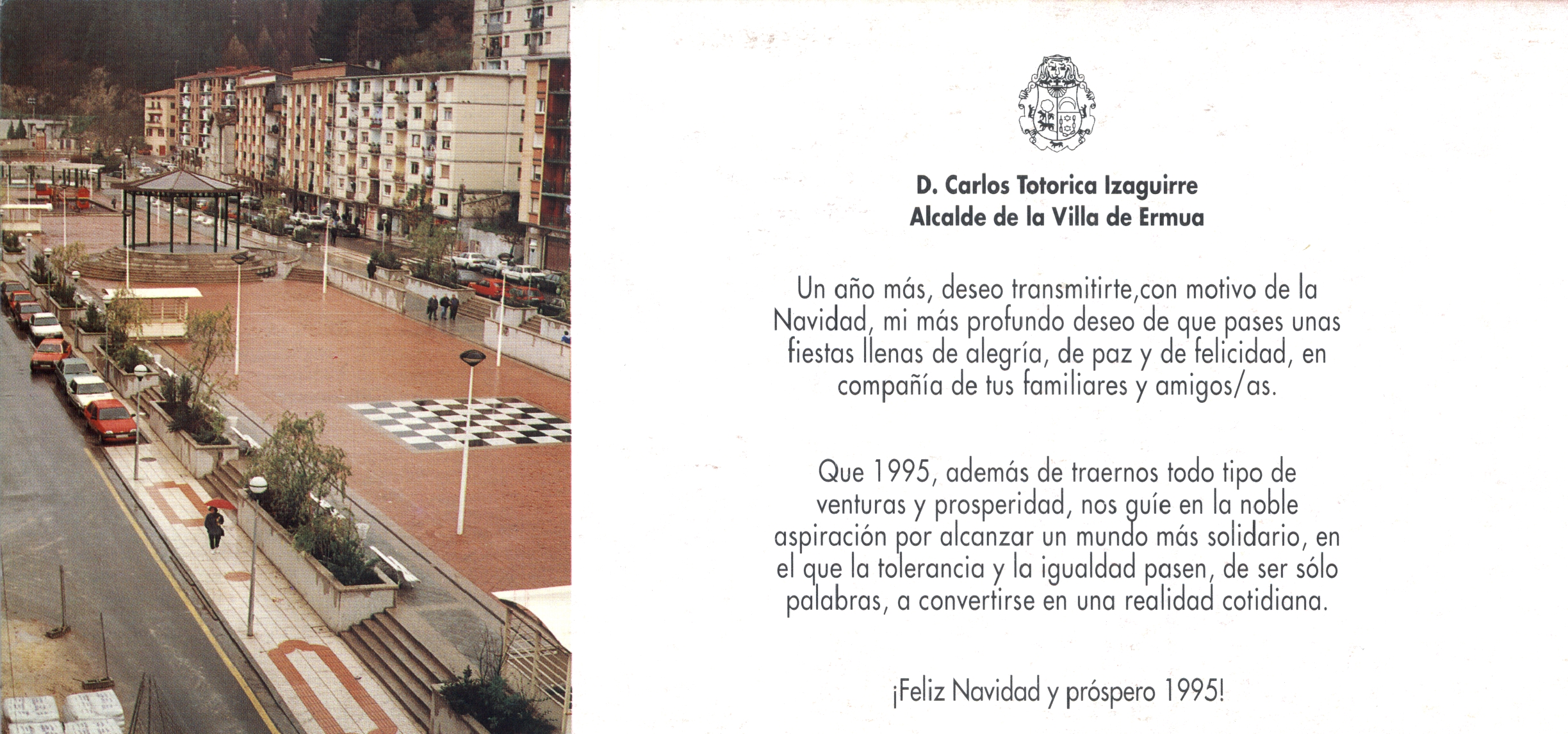 Felicitación de navidad del Ayuntamiento de 1995 Felicitación de navidad del Ayuntamiento de 1995
