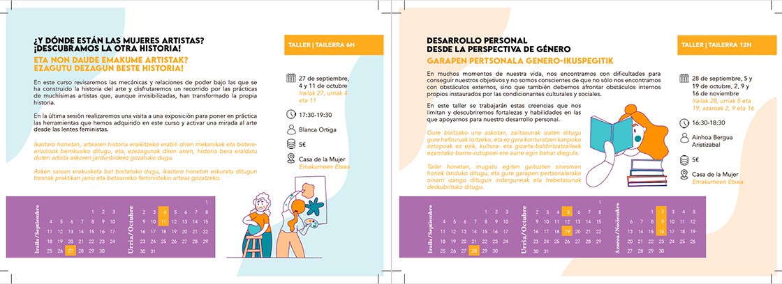 Muestra los primeros cursos programados