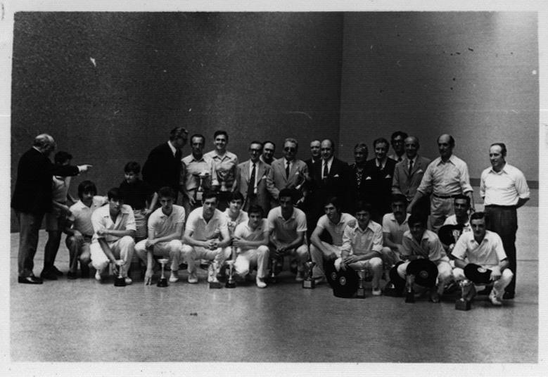 Pelotaris con el alcalde, temporada 1978-1979 Pelotaris con el alcalde, temporada 1978-1979