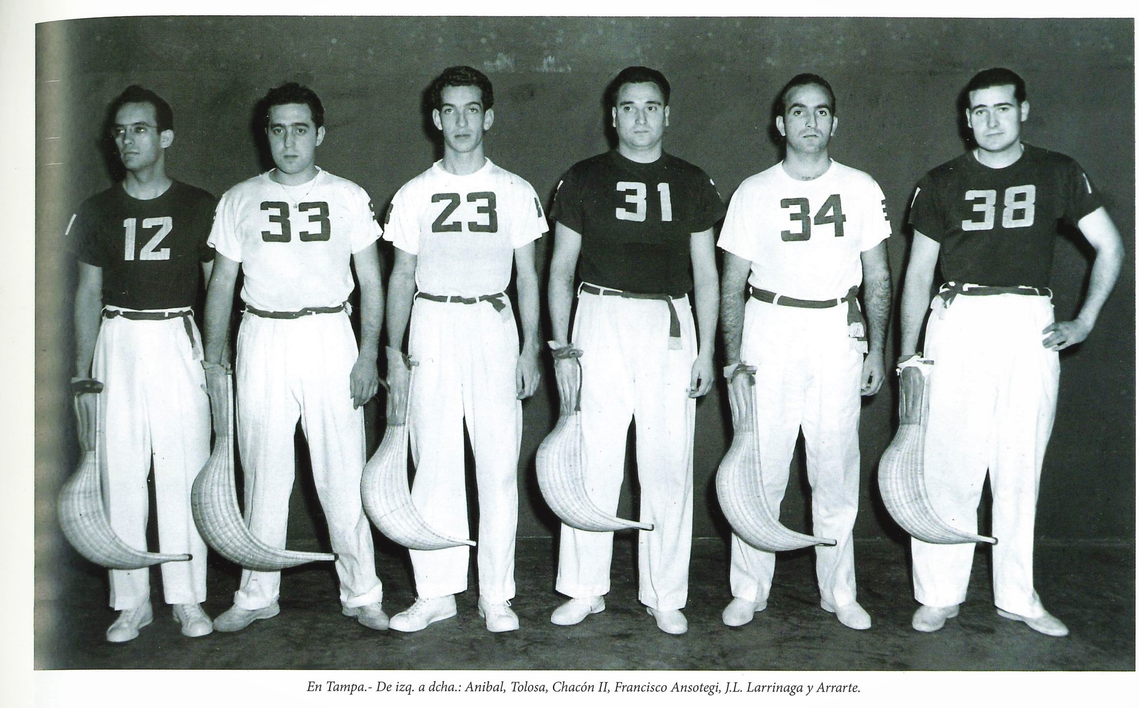 Tampa, pilotaris Félix Arrarte Gisasola (Arrarte I) entre otros. Pilotariak Tampan, Felix Arrarte Gisasola beste batzuen artean Tampa, pilotaris Félix Arrarte Gisasola (Arrarte I) entre otros. Pilotariak Tampan, Felix Arrarte Gisasola beste batzuen artean
