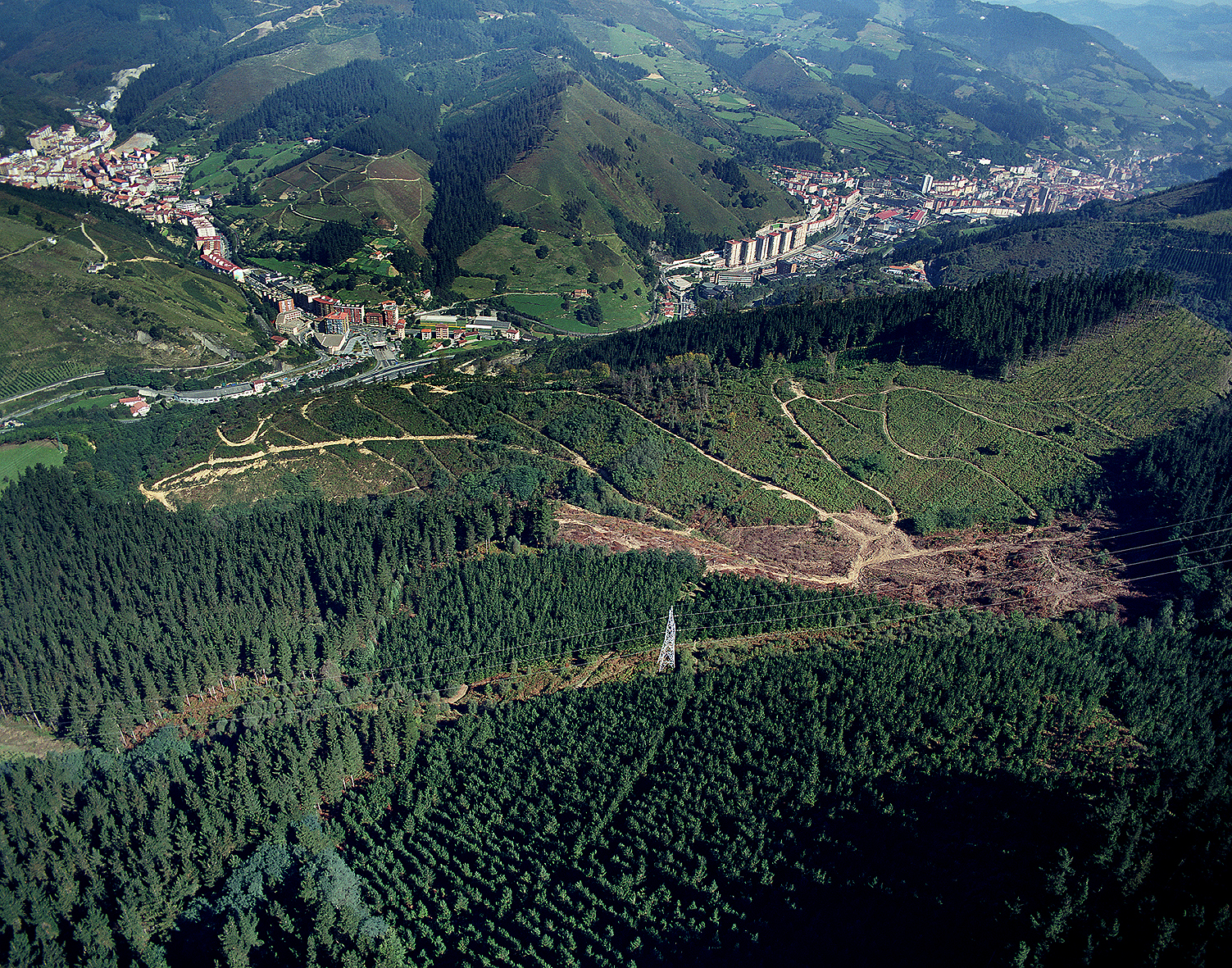 Vista de Ermua y Eibar