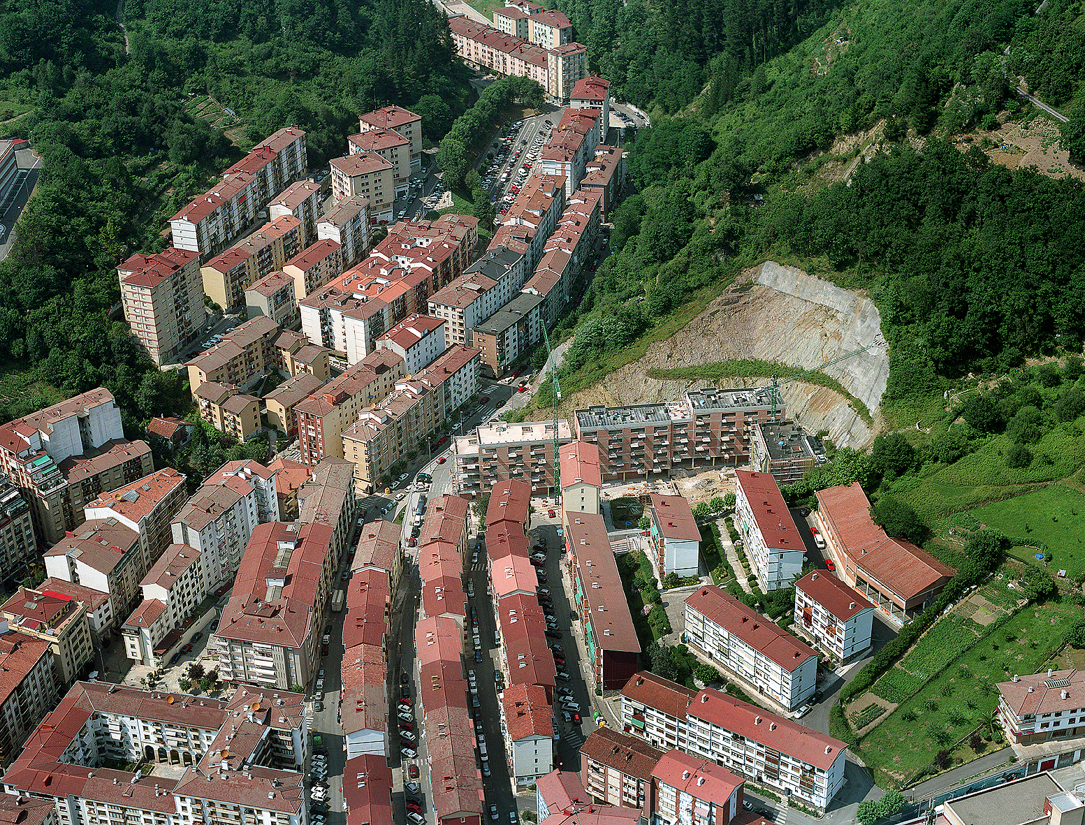 Vista de Goienkale, Santa Ana y Zubiaurre