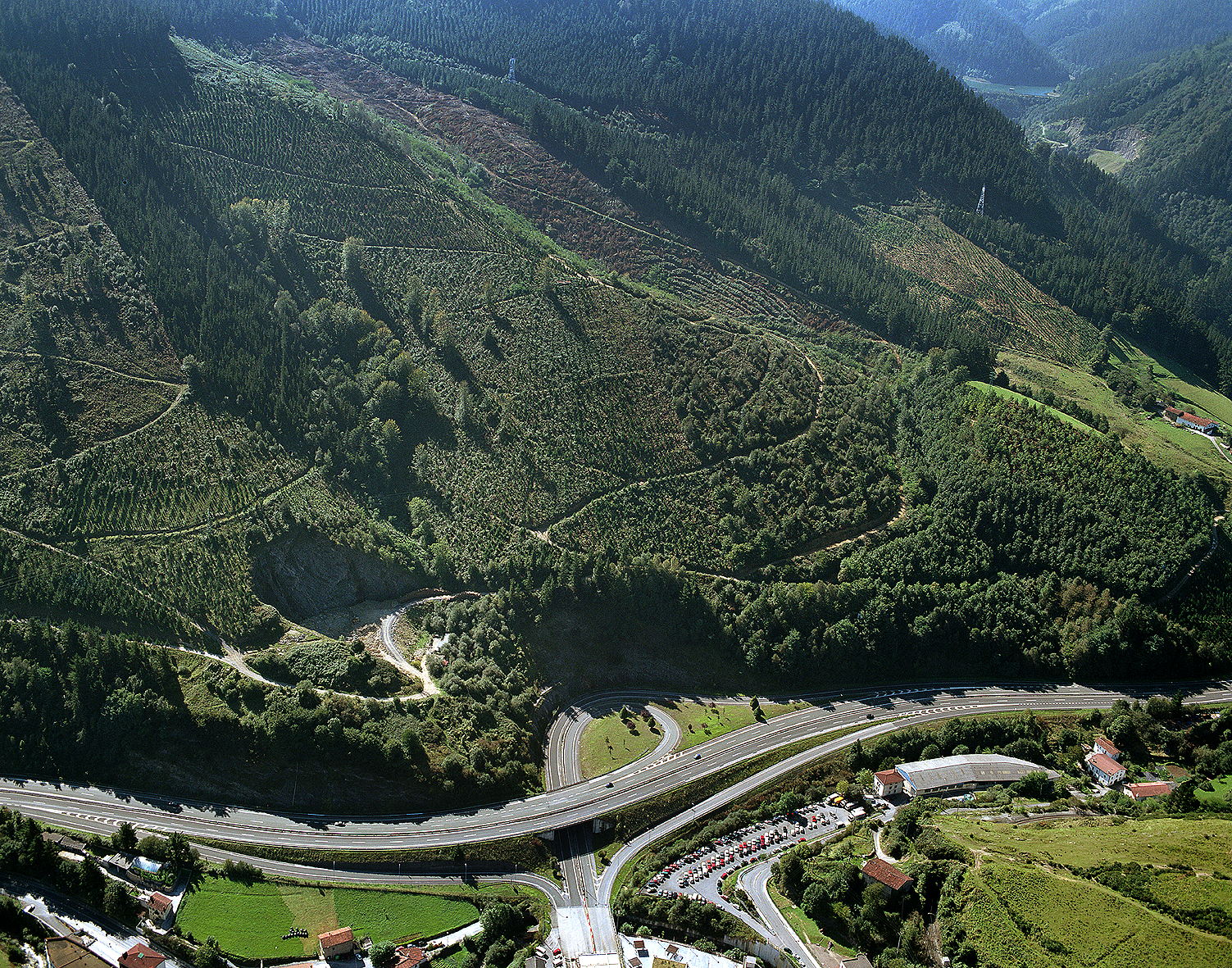 Vista de la incorporación de la Autopista