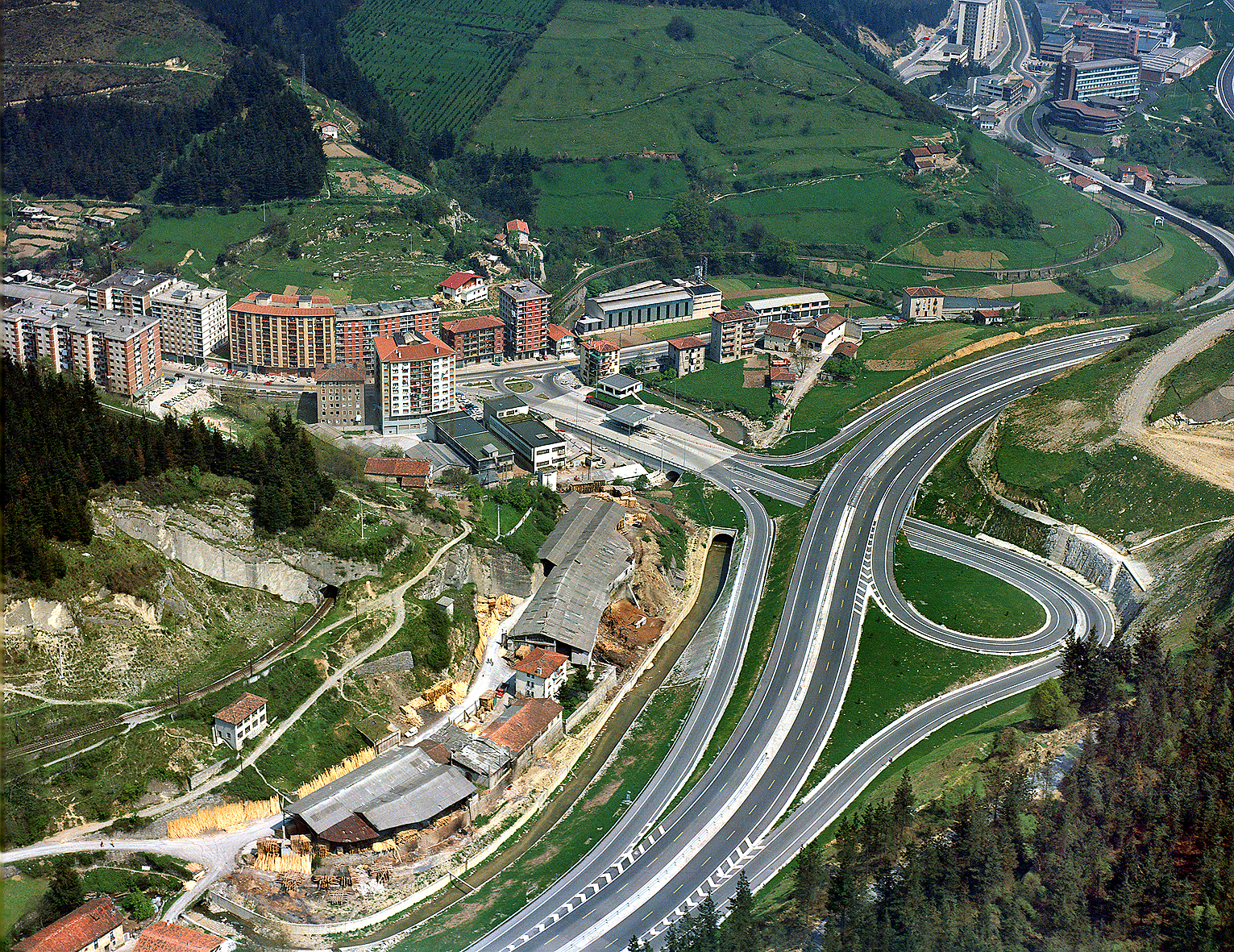 Vista de la serreria de San Lorenzo y Amaña