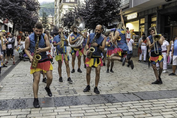 El animado grupo en Zubiaurre