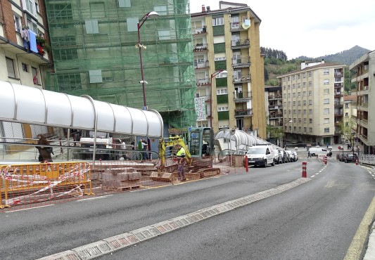 La imagen muestra el lugar de lo trabajos