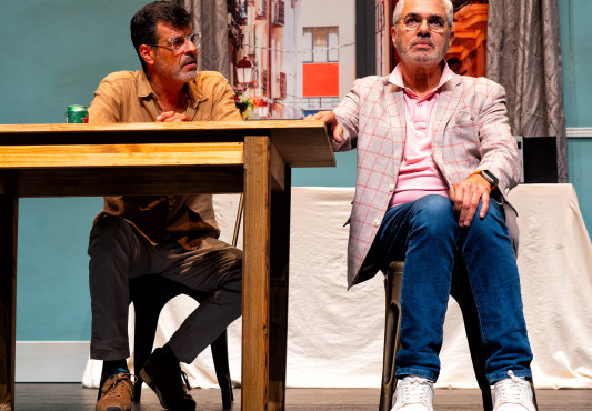 Andoni Ferreño eta Agustín Bravo Ermua Antzokian | Andoni Ferreño y Agustín Bravo en el Ermua Antzokia