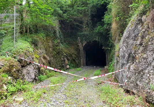 Antiguo recorrido del tren por Avenida Gipuzkoa