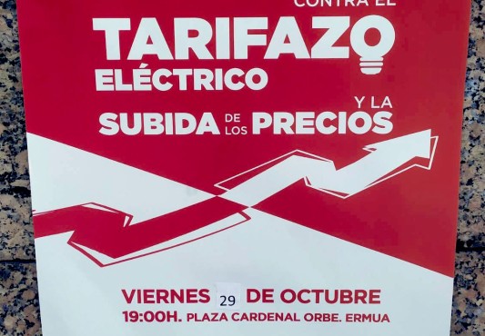 Cartel anunciador de la concentracion