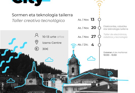 Cartel anunciador Ermua smart city