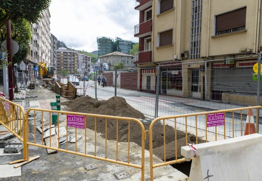 Detalle deinicio de la zanja