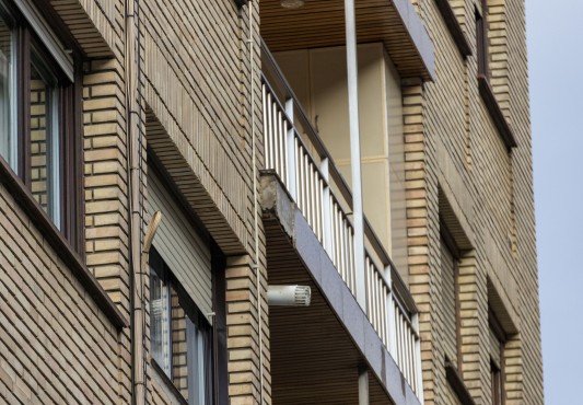 Detalle del balcón del cuarto
