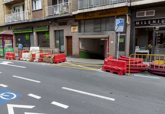 Detalle del material y de la zona de trabajo