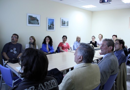 El concejal J.L.Araujo recibió a la delegación