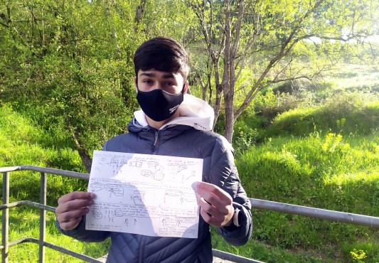 Endika Perez muestra sus viñetas