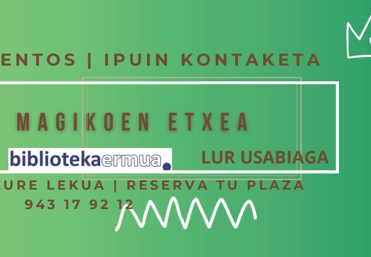 Flyer arratsaldean kontu kontari