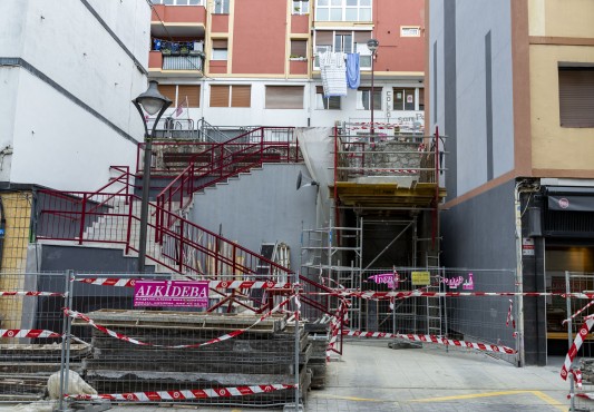 La caja del ascensor ya se intuye