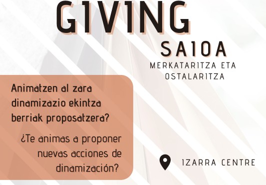 Lan- eta ideia jasotzeko saiaren kartela