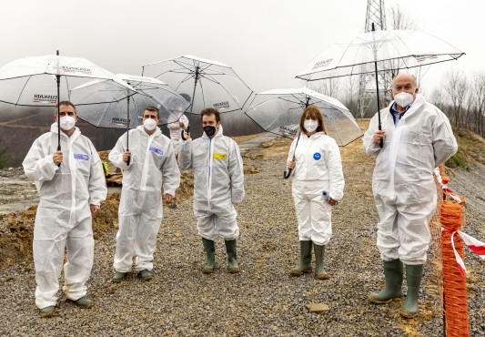 Los alcaldes de Eibar, Ermua y Zaldibar