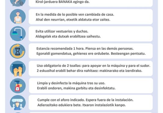 Normativa de la sala fitness