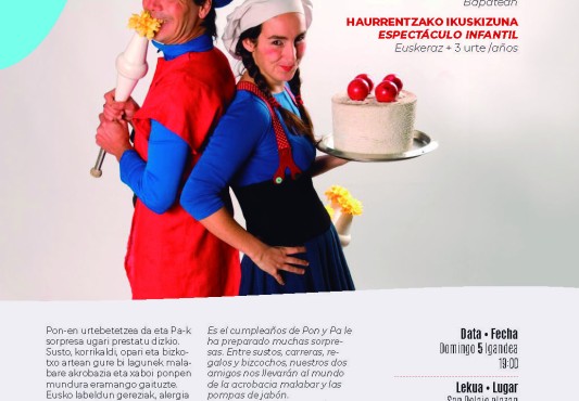 Pon eta Pa: Bapatean haur ikuskizunaren fitxa