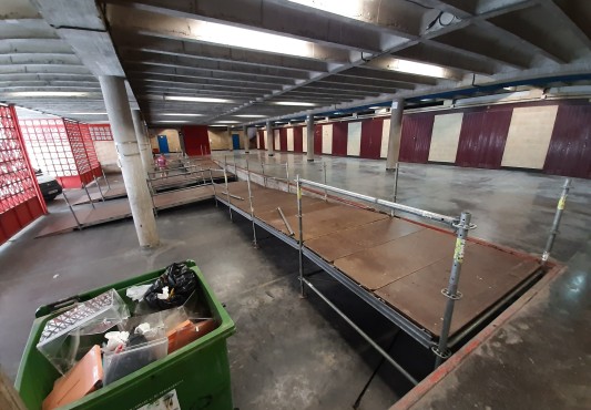 Rampas de acceso a la plaza del Mercado