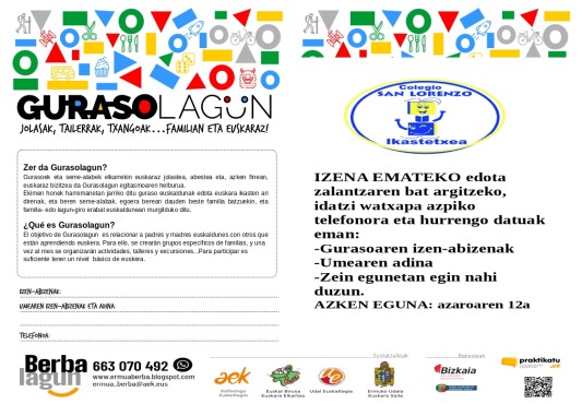 Sallabente ikastetxera bidalitako agiria