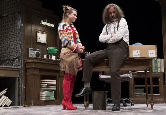 Un momento de la obra de teatro 'Rita, arrastoan sartzen'