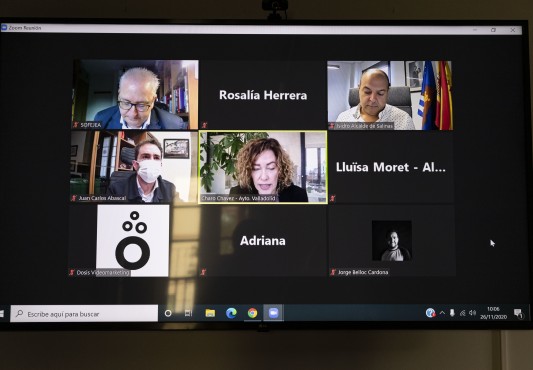 Vista de la pantalla del ordenador