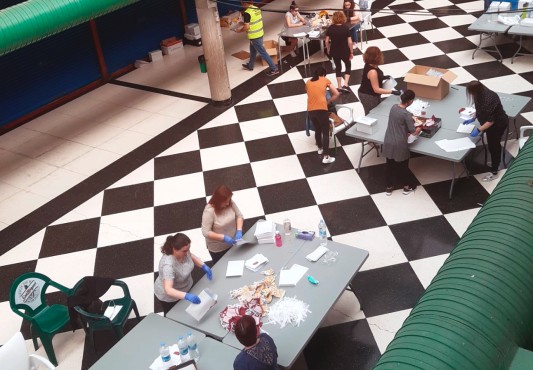 Vista general de voluntarios/as