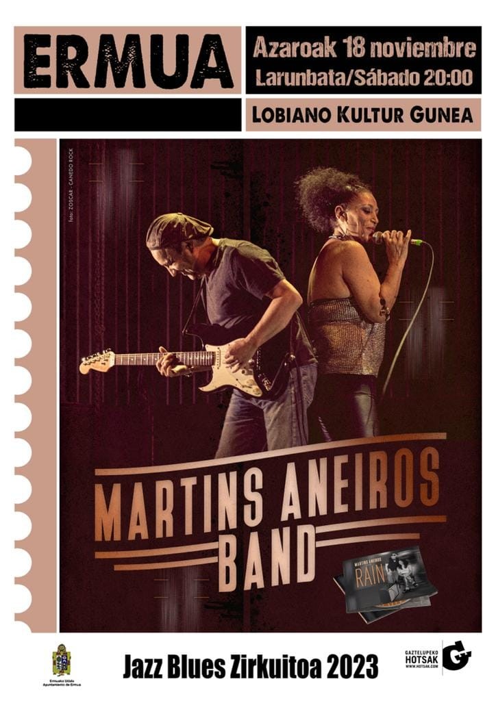 Cartel del concierto de Martins Aneiros Band