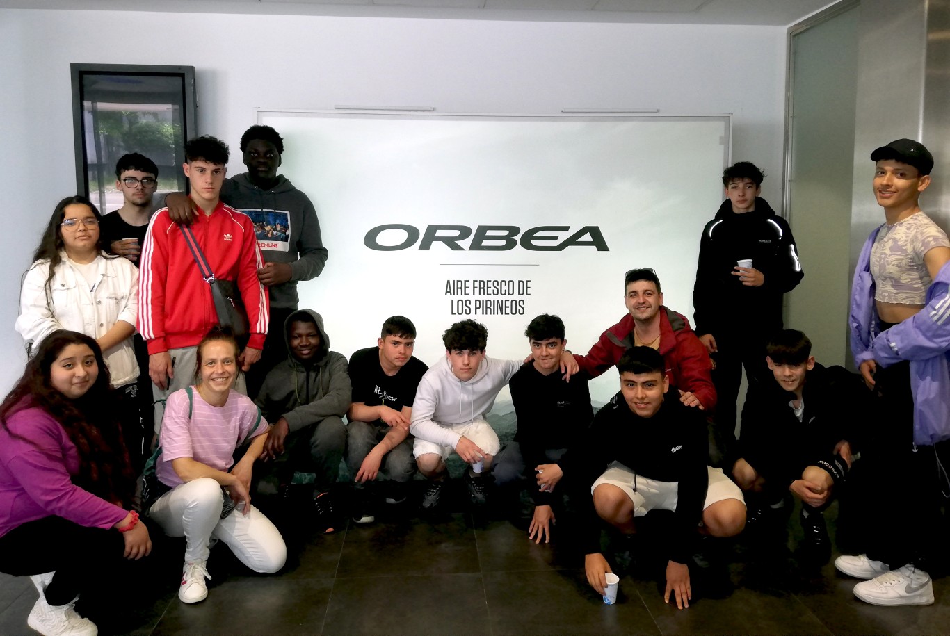 En la foto el grupo de mecánica en Orbea