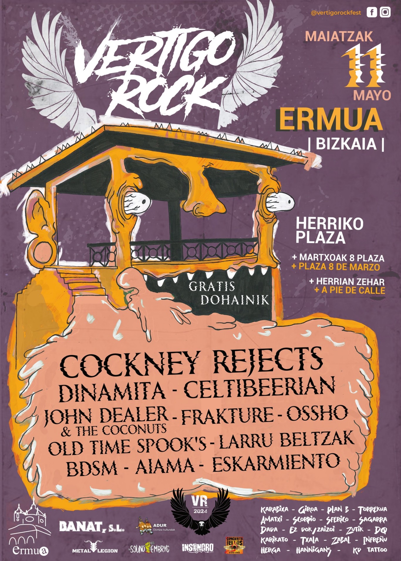 Cartel del festival de música ermuarra