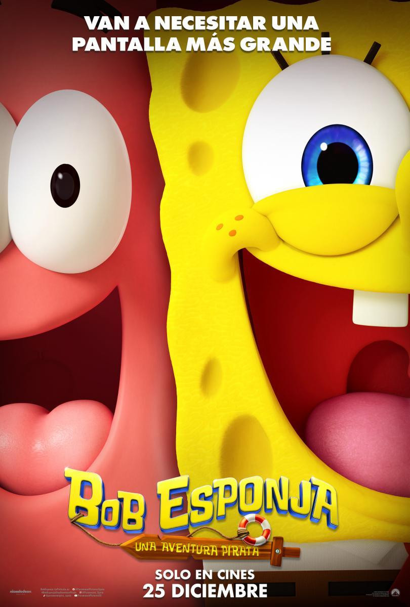 Bob Esponja: una aventura pirata filmaren kartela