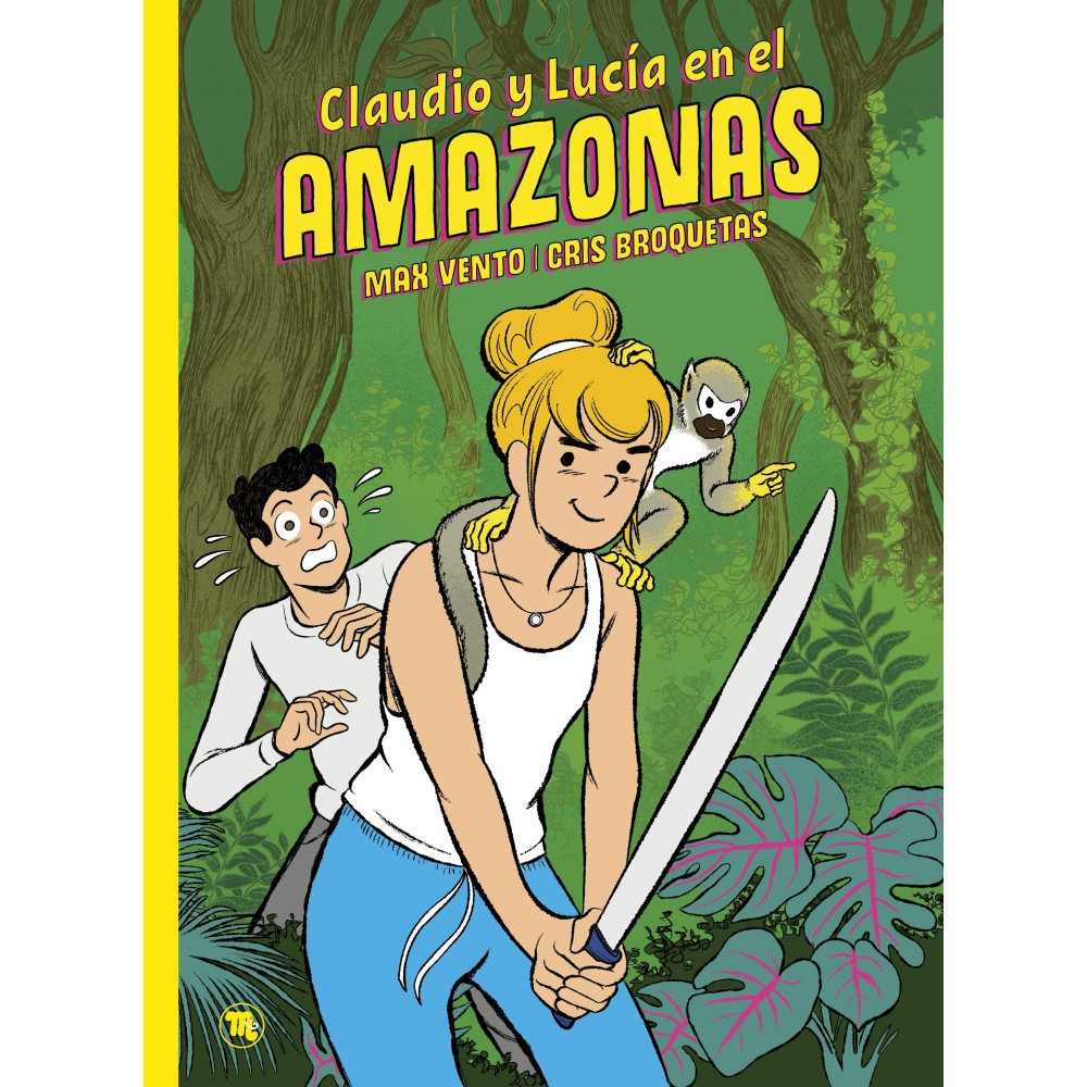 Portada del cómic infantil Claudio y Lucía en el Amazonas