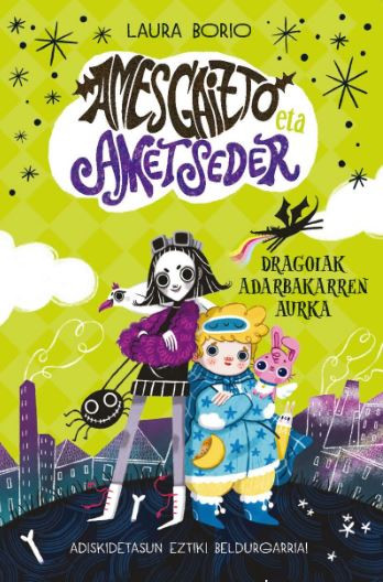 Portada del libro infantil Dragoiak adarbakarren kontra