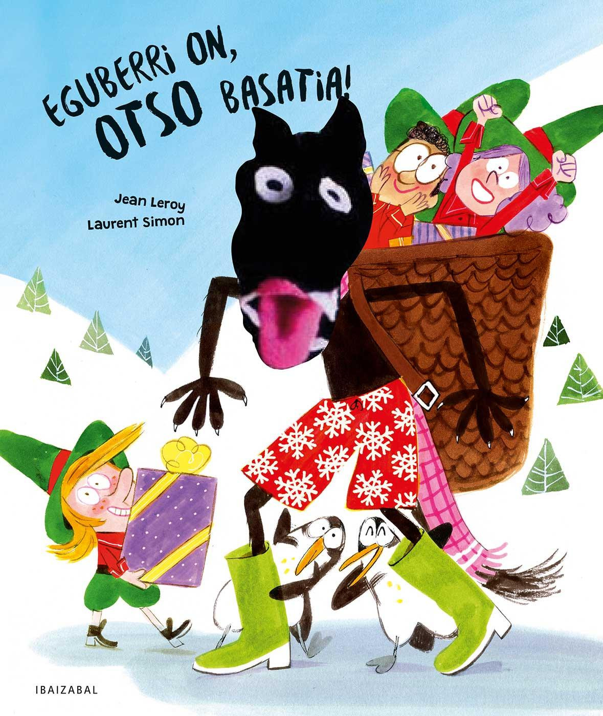 Eguberri on, otso basatia haur liburuaren azala