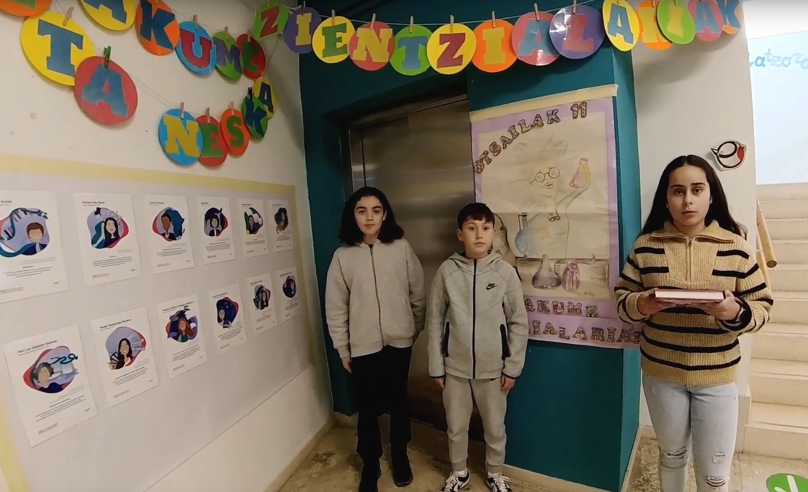 Alumnado ermuarra presenta a las mujeres científicas