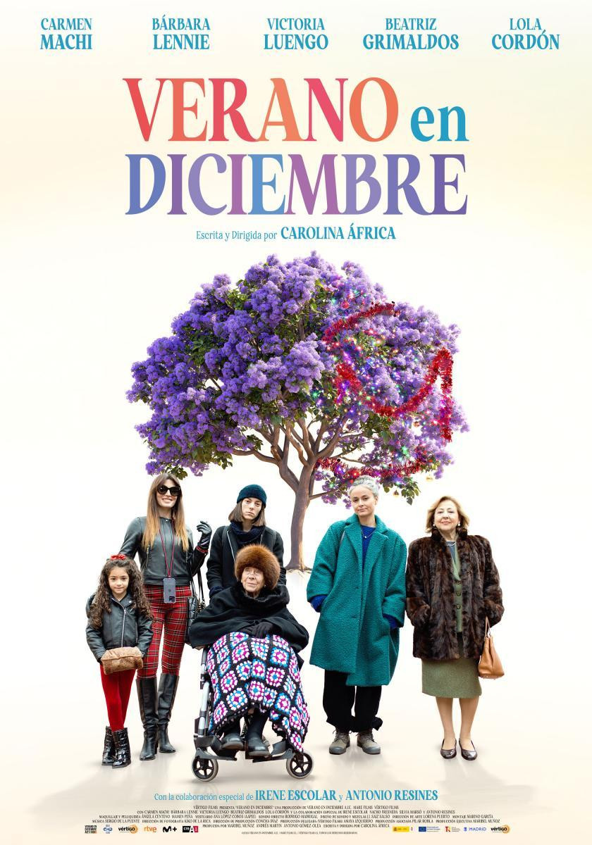 Verano en diciembre filmaren kartela